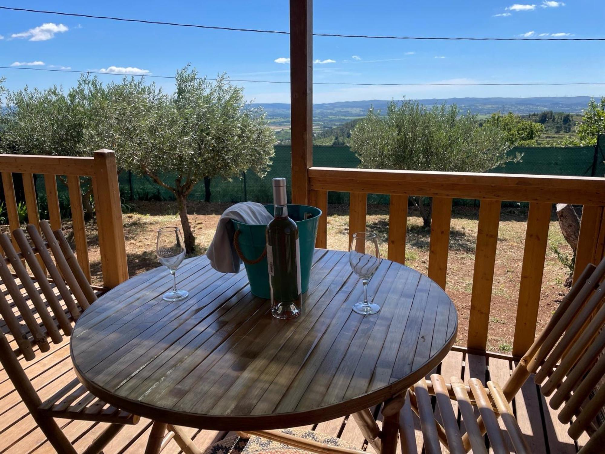 Mobil-Home En Pleine Nature A 3 Mins Du Lac Du Salagou Avec Vue Panoramique Lacoste  المظهر الخارجي الصورة